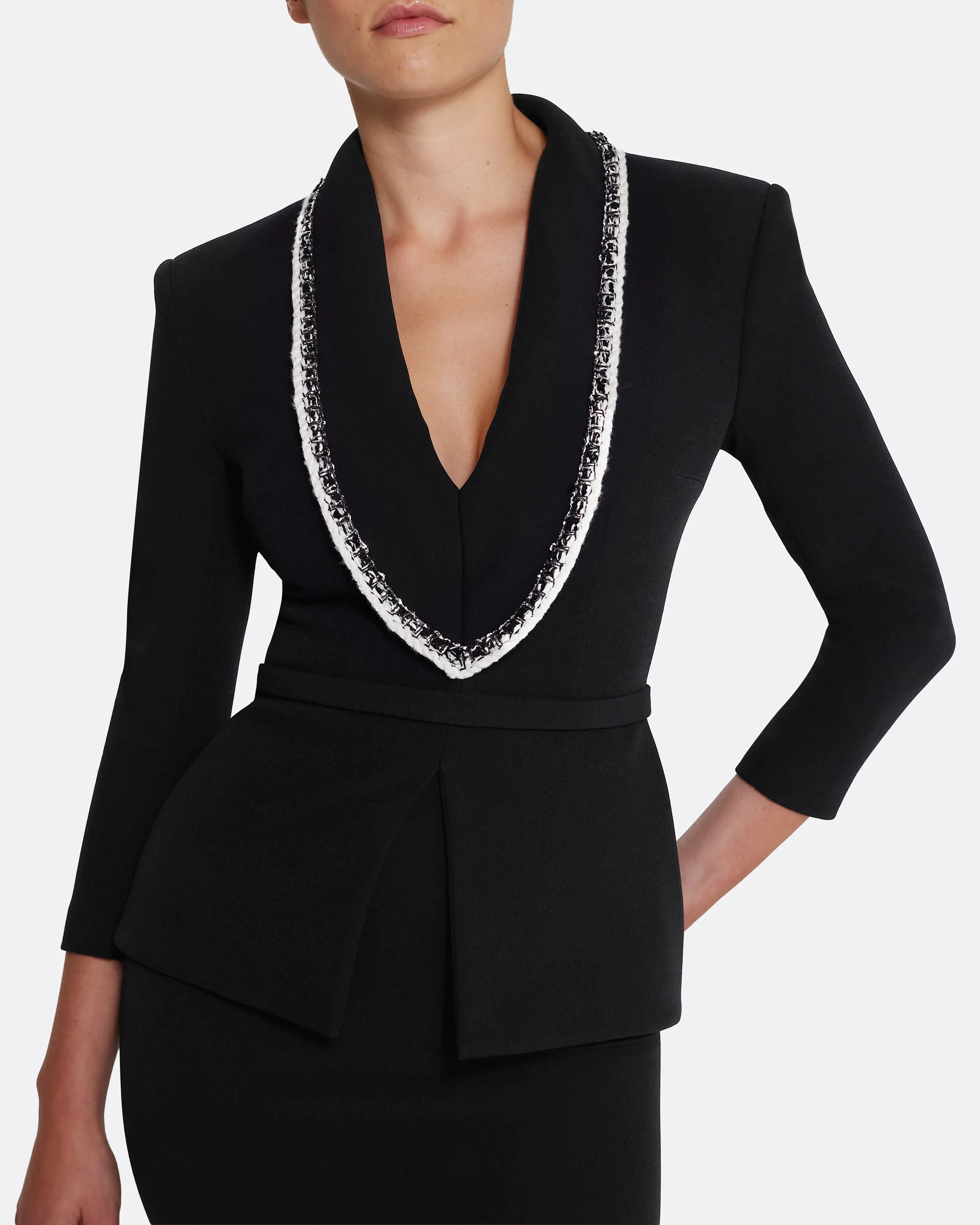 Adelina Top in Black with Greyscale - Image 4