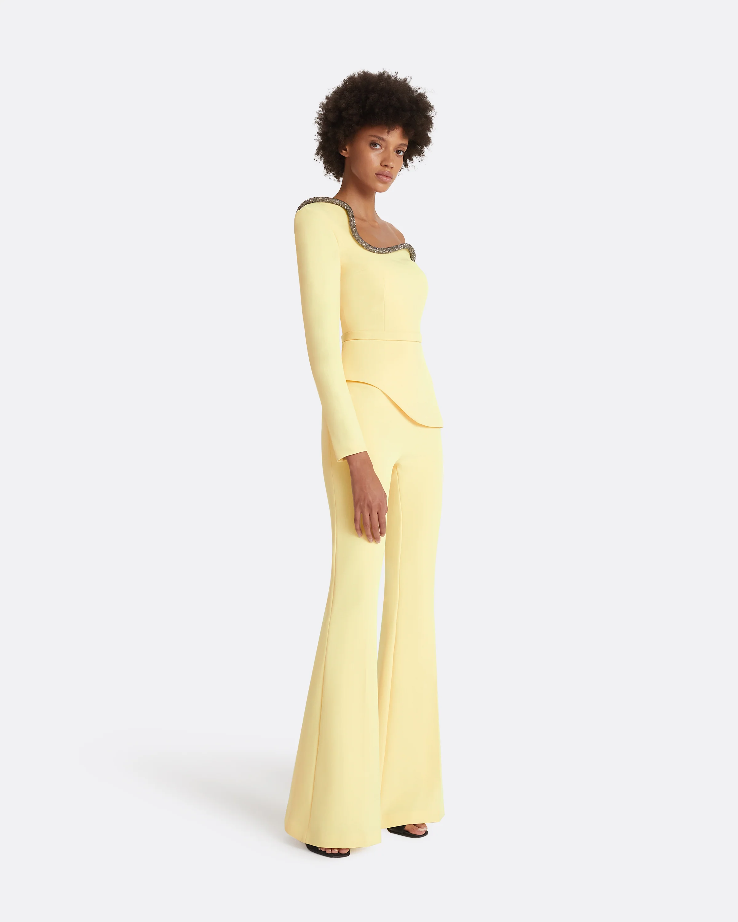Aime Pale Yellow Top - Image 4