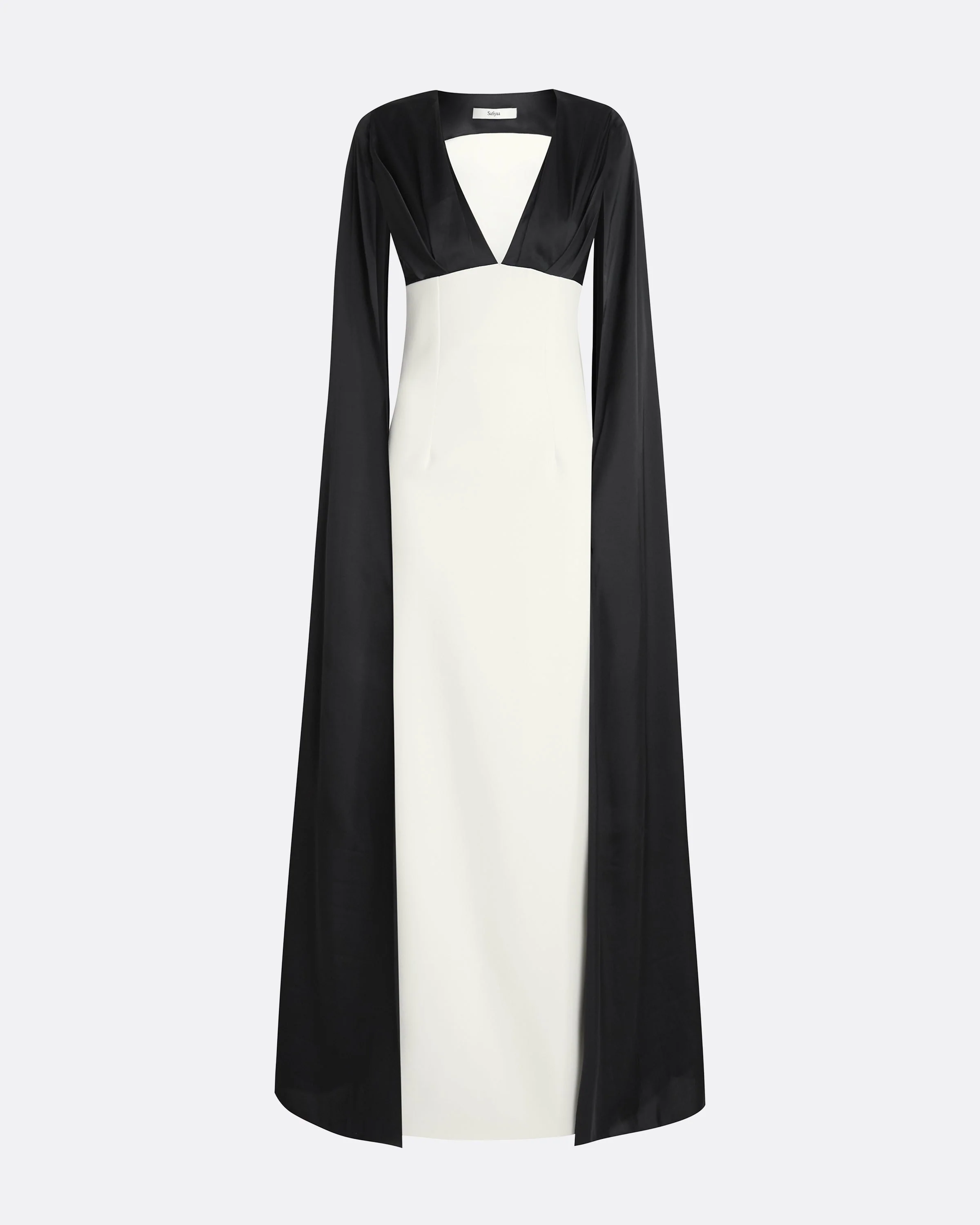 Angelina Ivory & Black Long Dress - Image 5