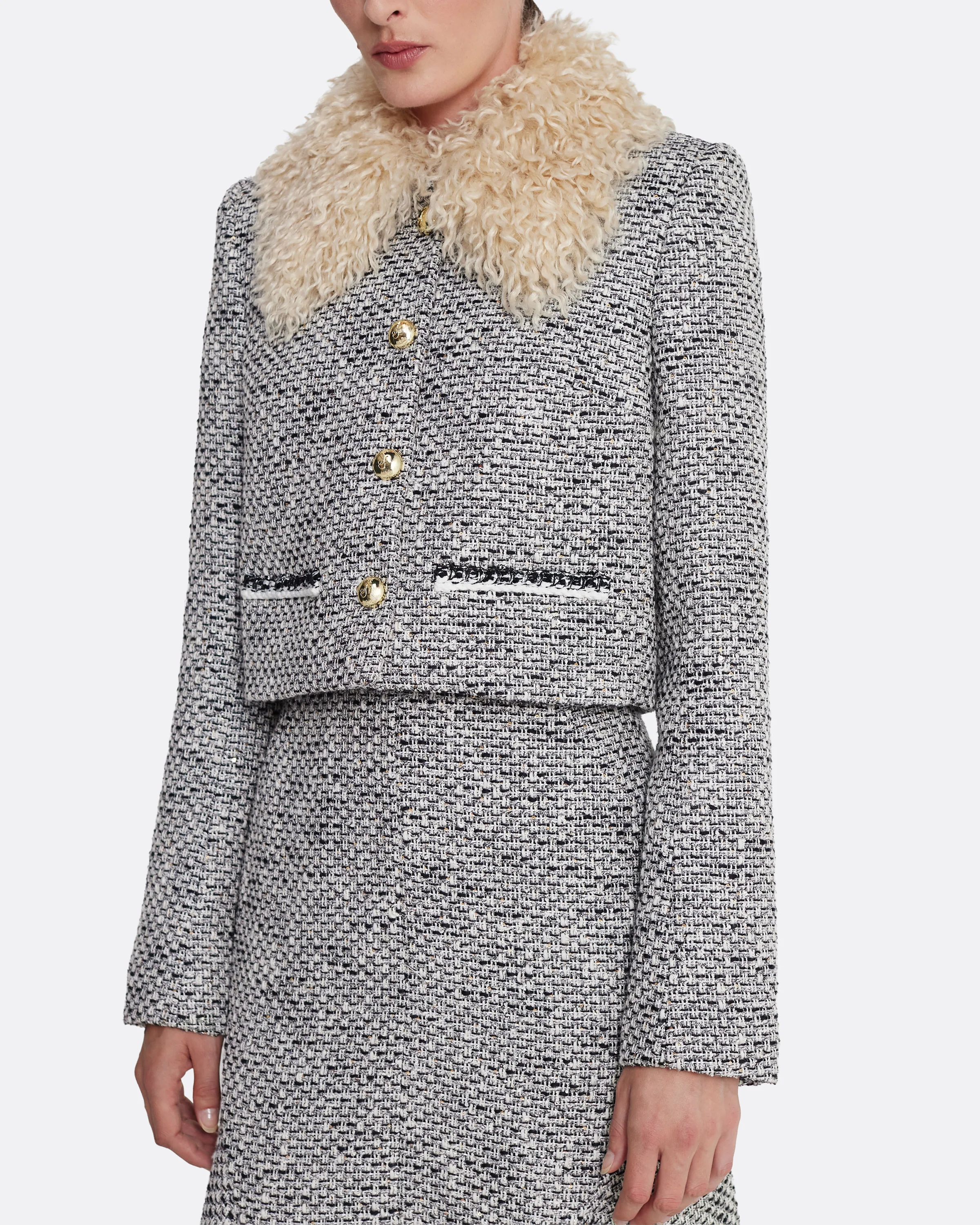 Annalisa Jacket in Stone on Greyscale - Image 5