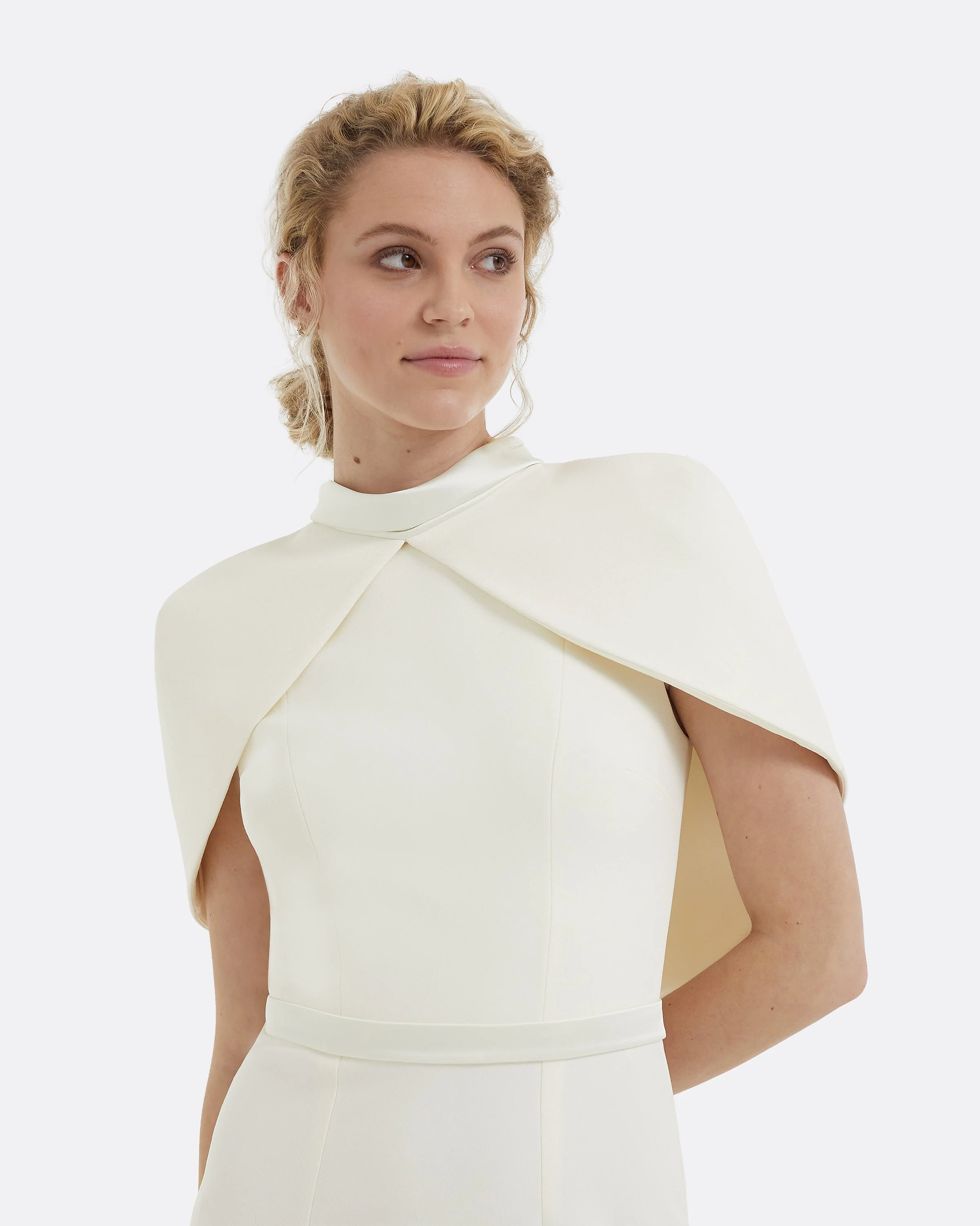 Arella Ivory Midi Dress - Image 3