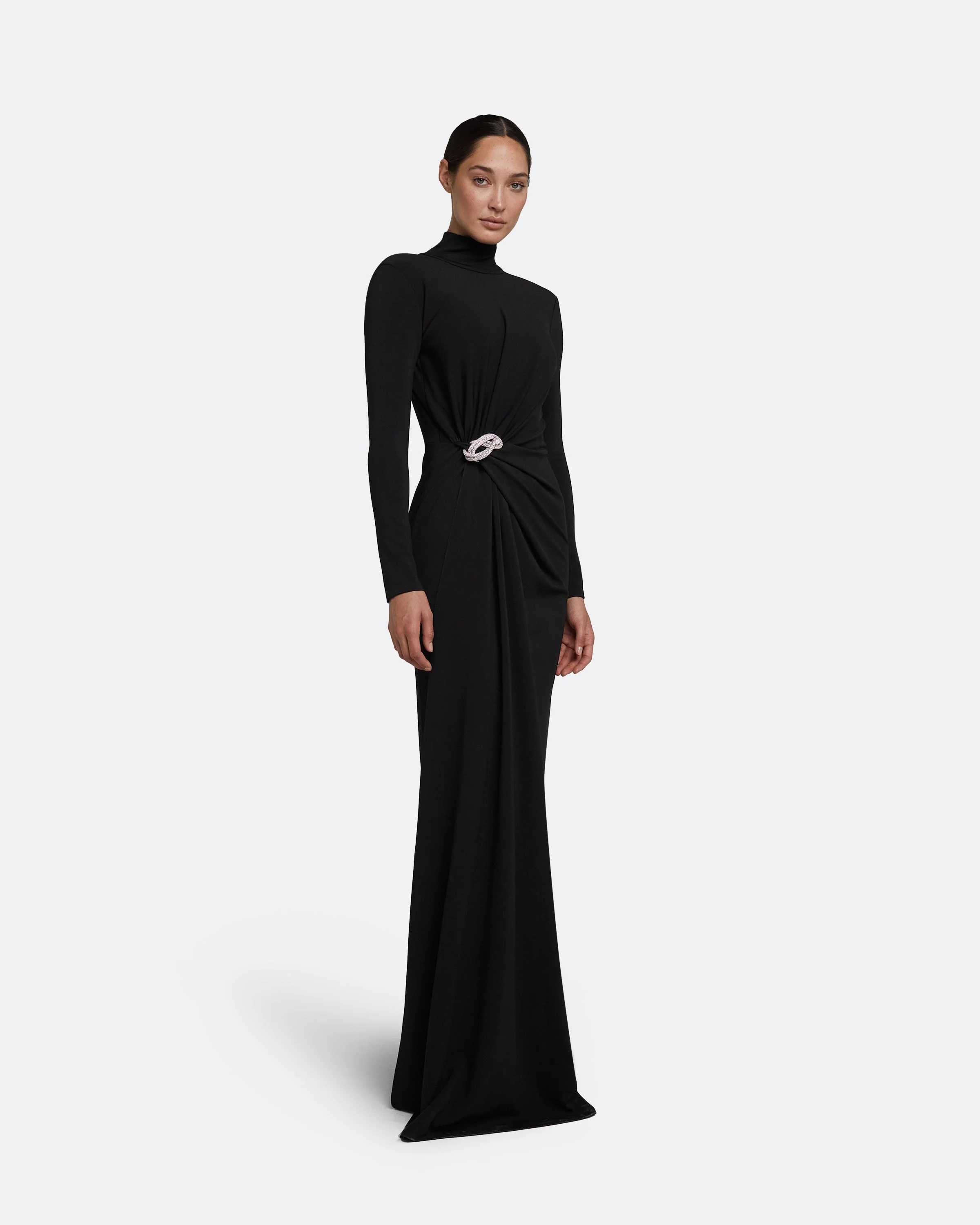 Benni Black Long Dress - Image 3
