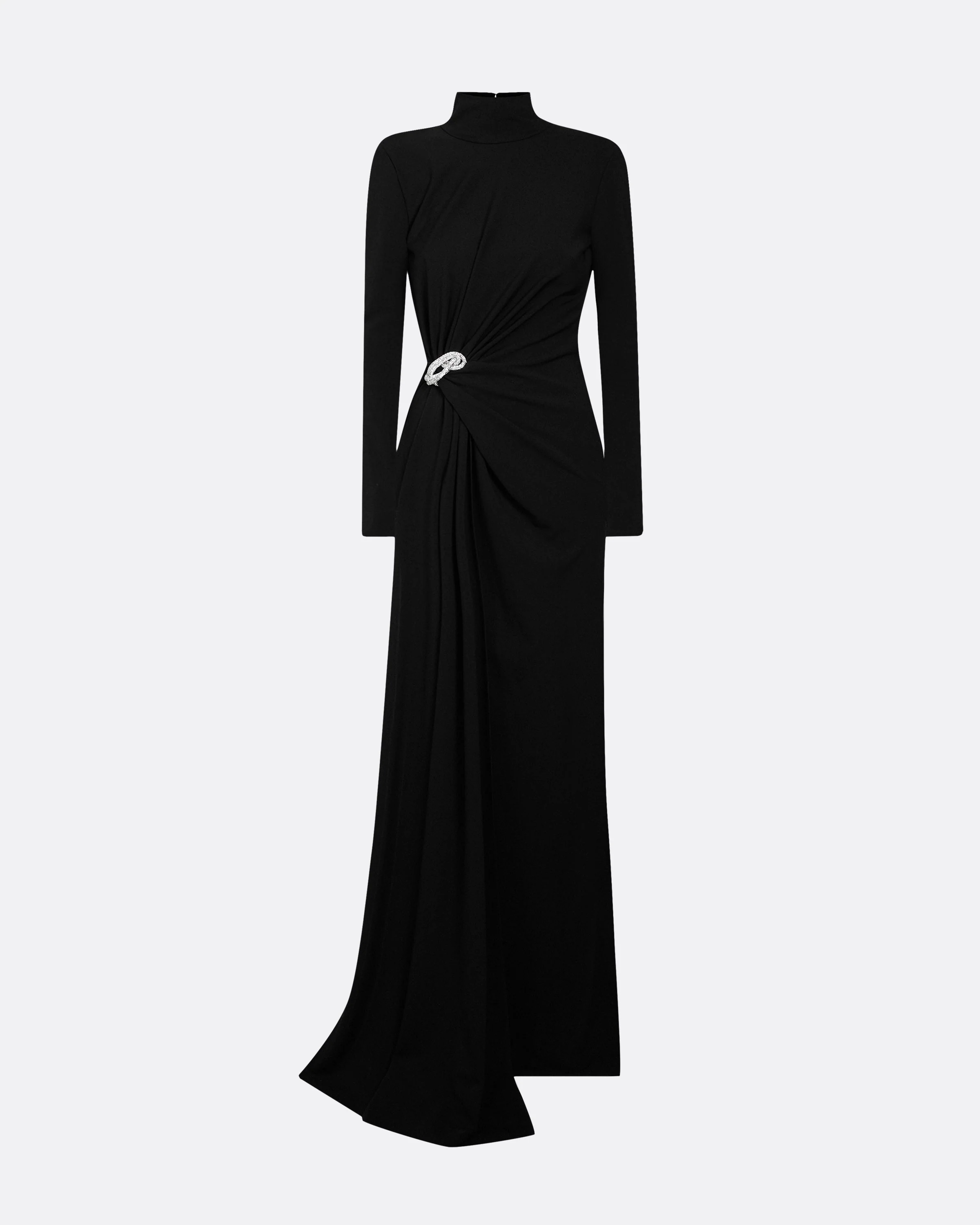 Benni Black Long Dress - Image 4