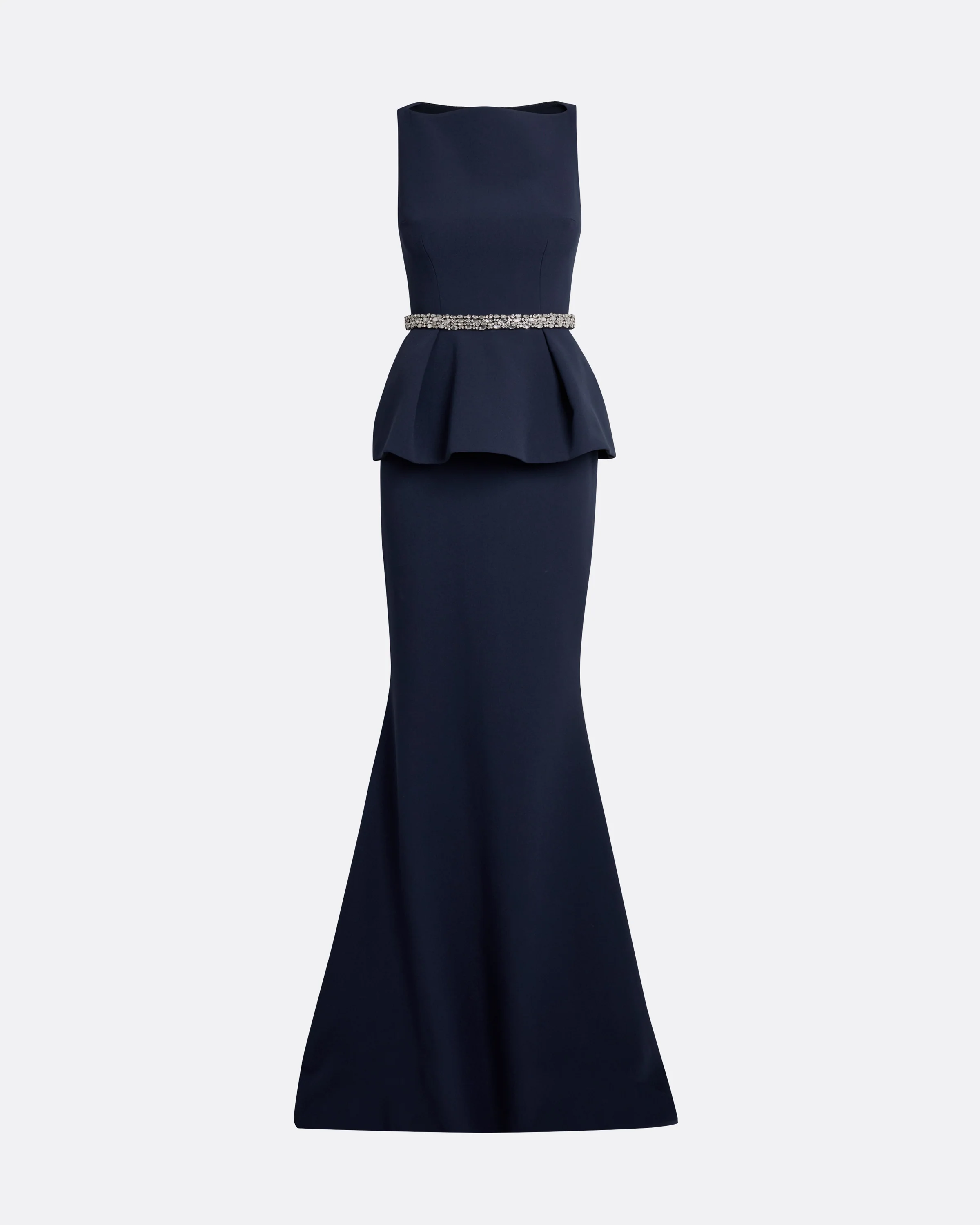 Carter Long Dress in Maritime with Crystal - Image 5