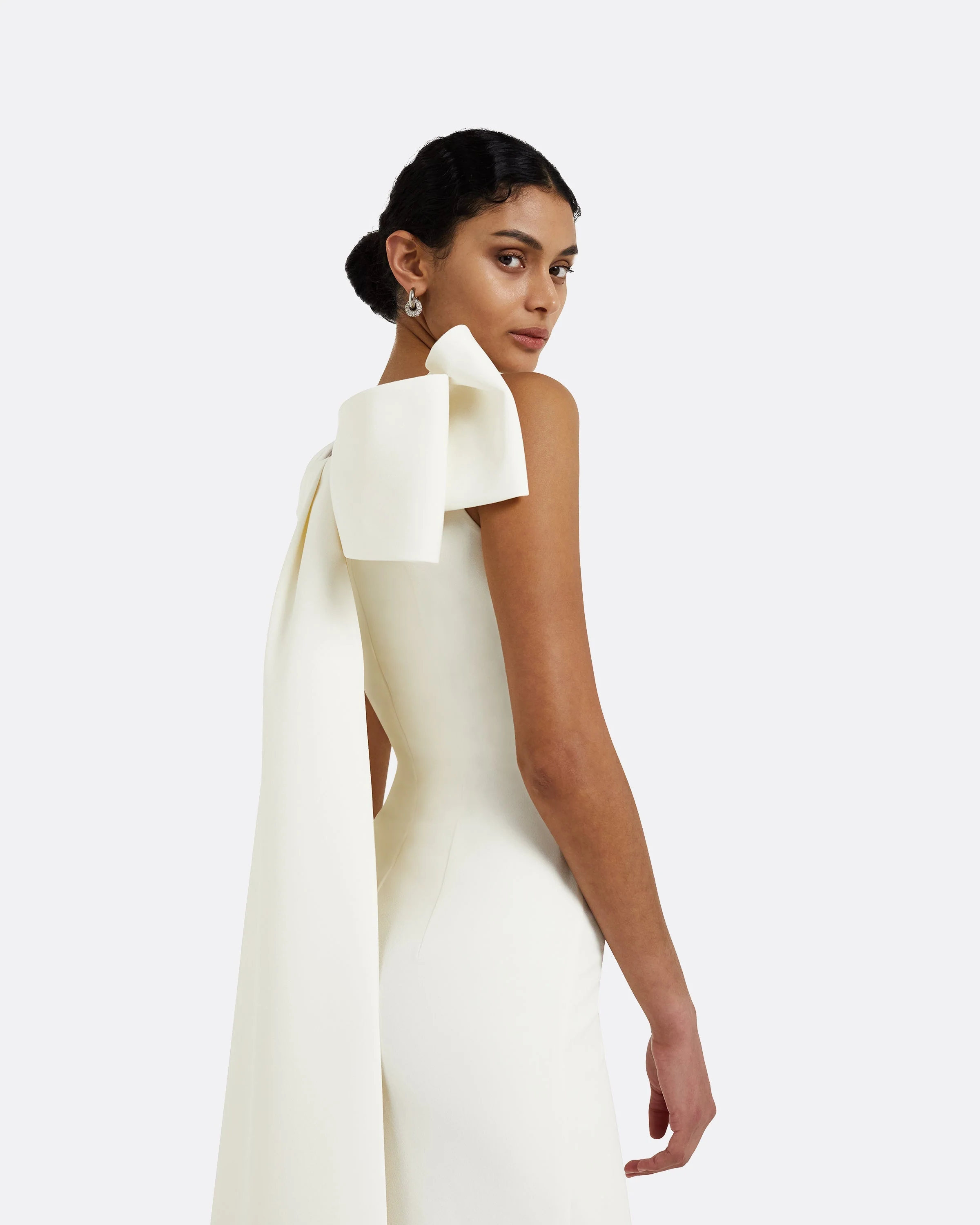 Celestia Ivory Long Dress - Image 3