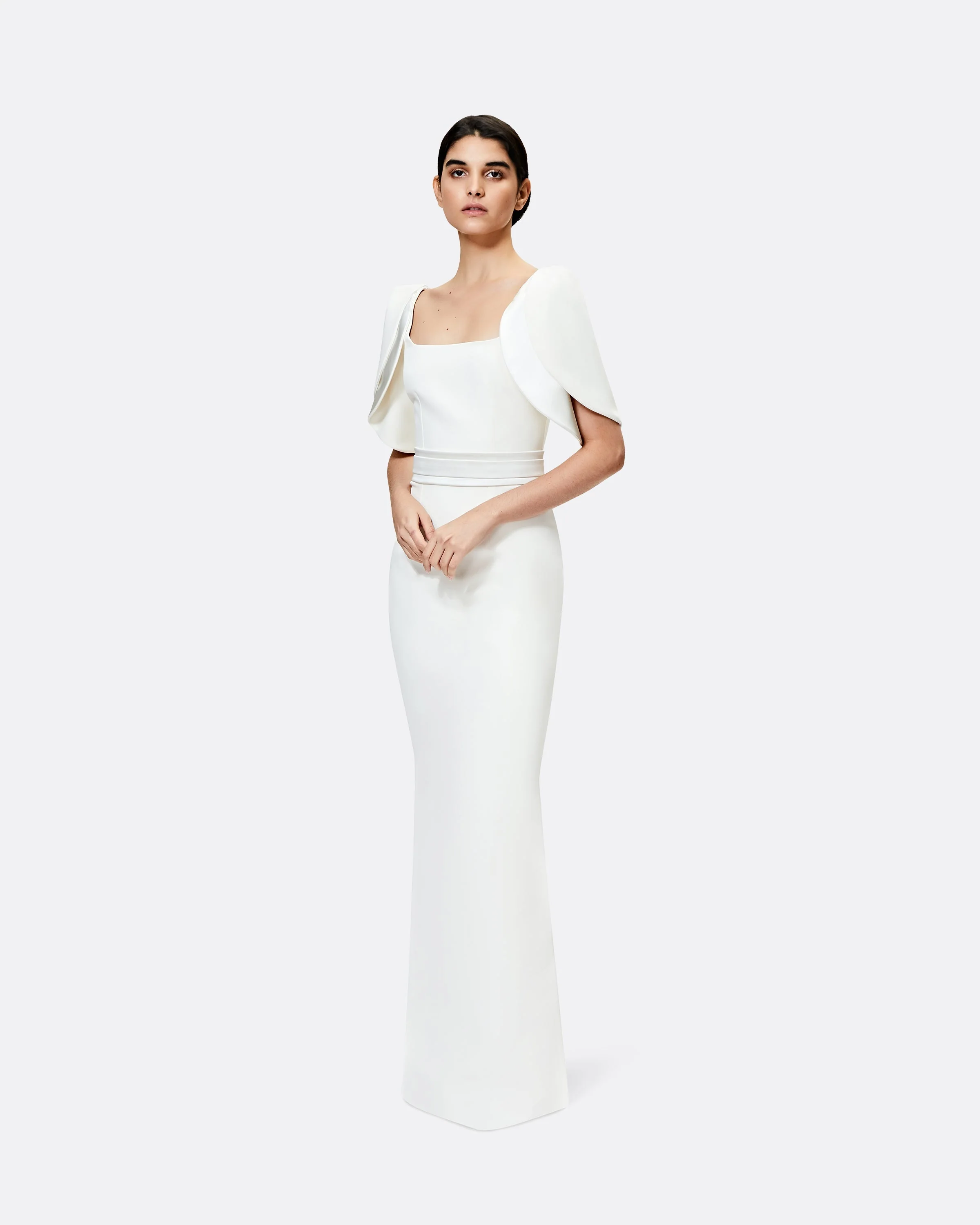 Dara Ivory Long Dress - Image 4
