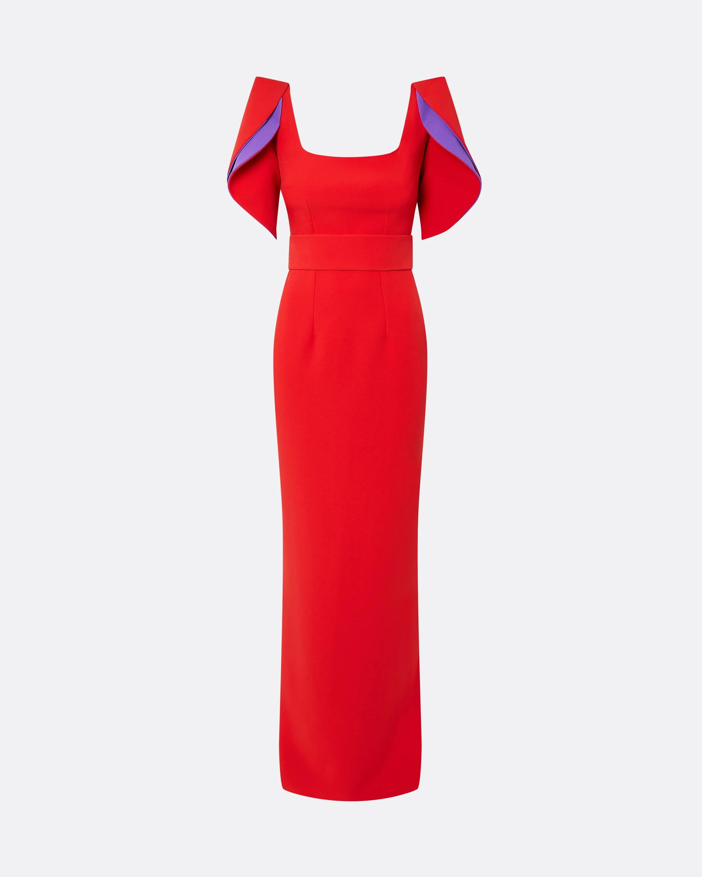 Dara Scarlet Red Long Dress - Image 5