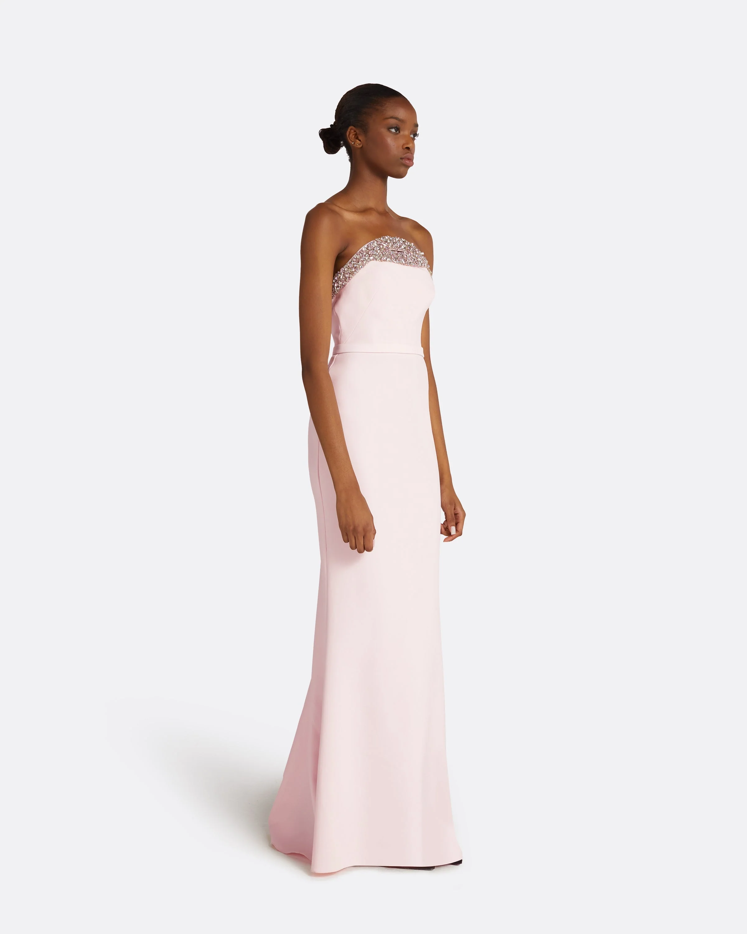Donatella Barely Pink Long Dress - Image 4
