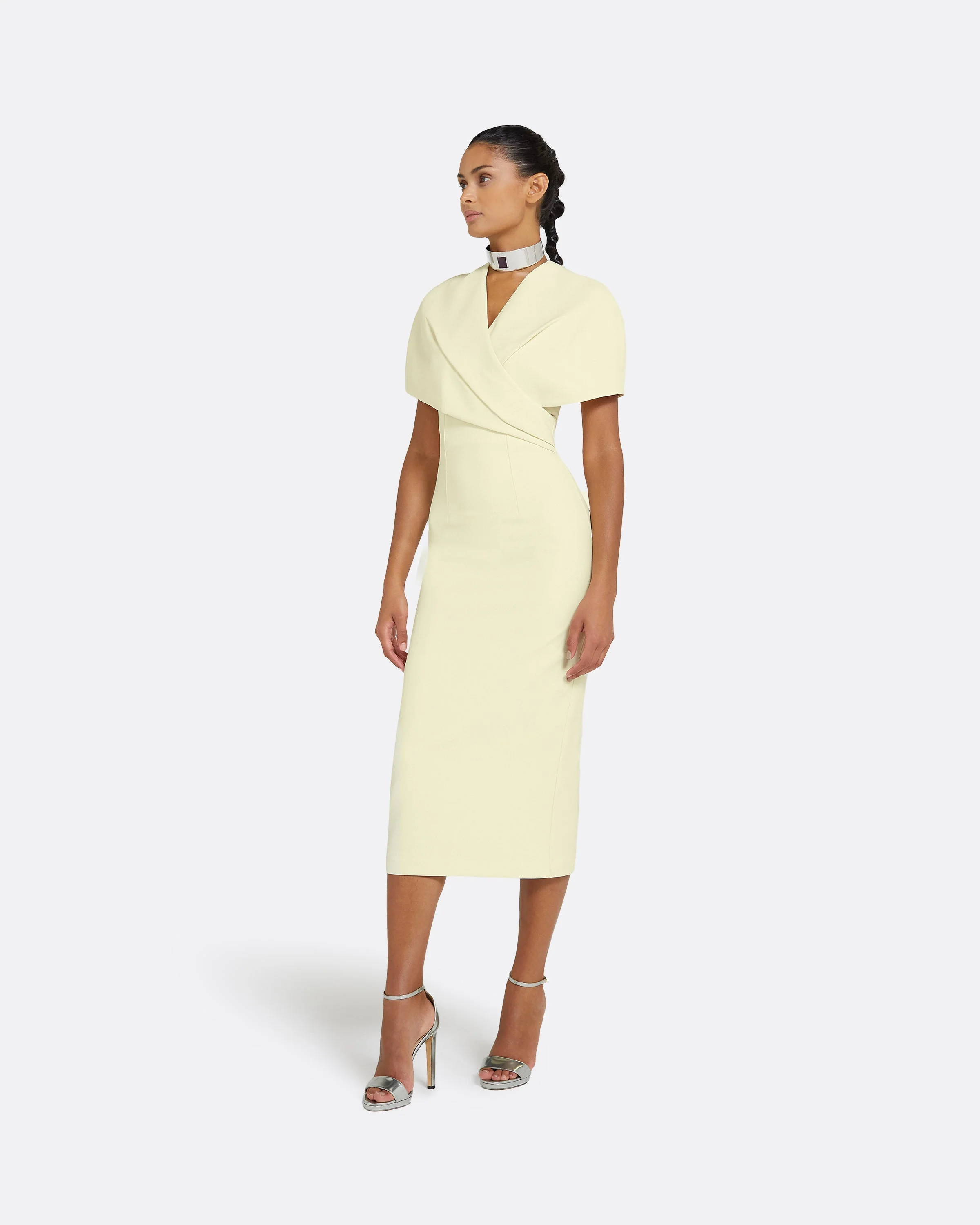Flora Buttermilk Midi Dress - Image 4