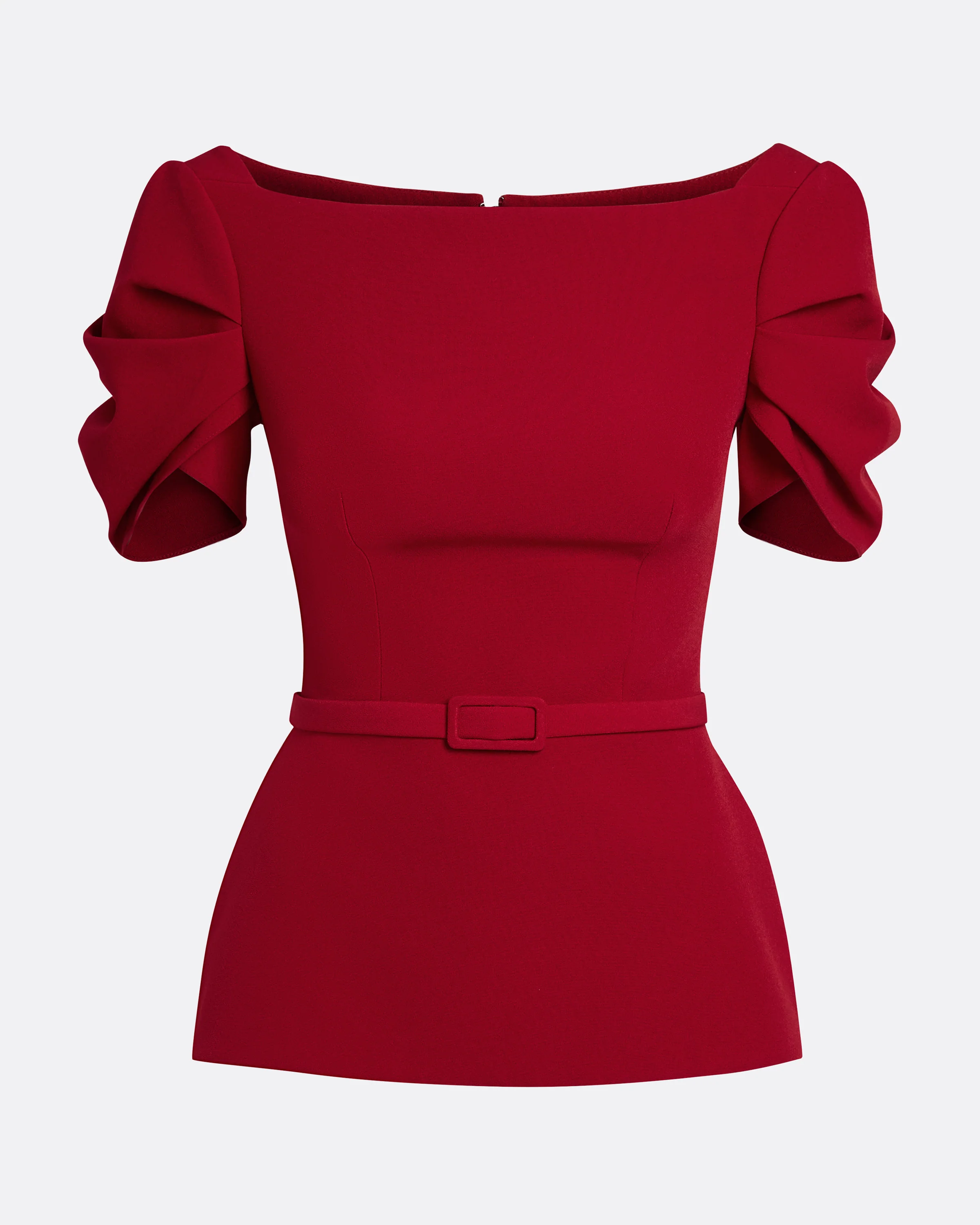 Ivana Top & Bertha Belt in Azalea Red - Image 6