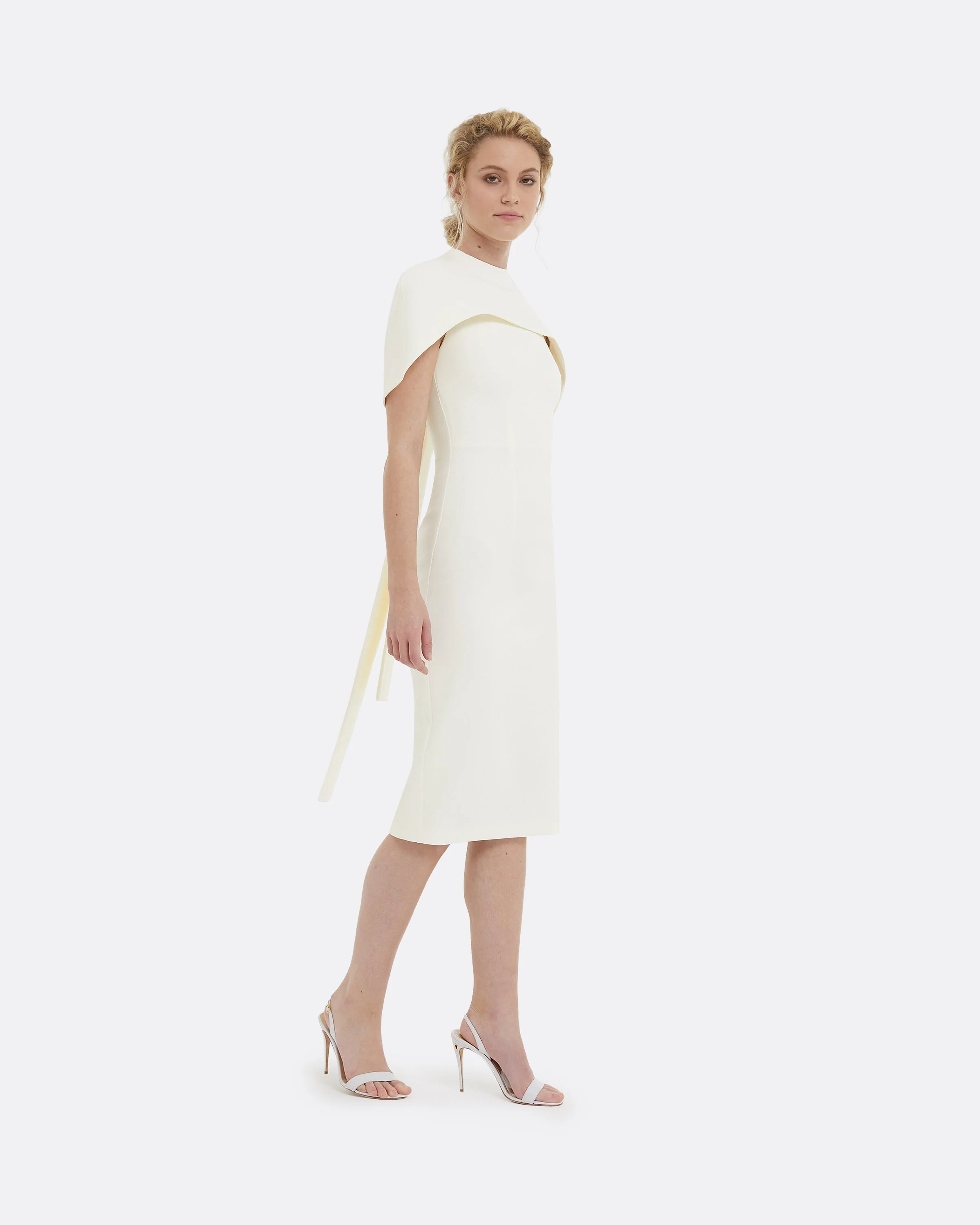 Kalika Ivory Midi Dress - Image 4