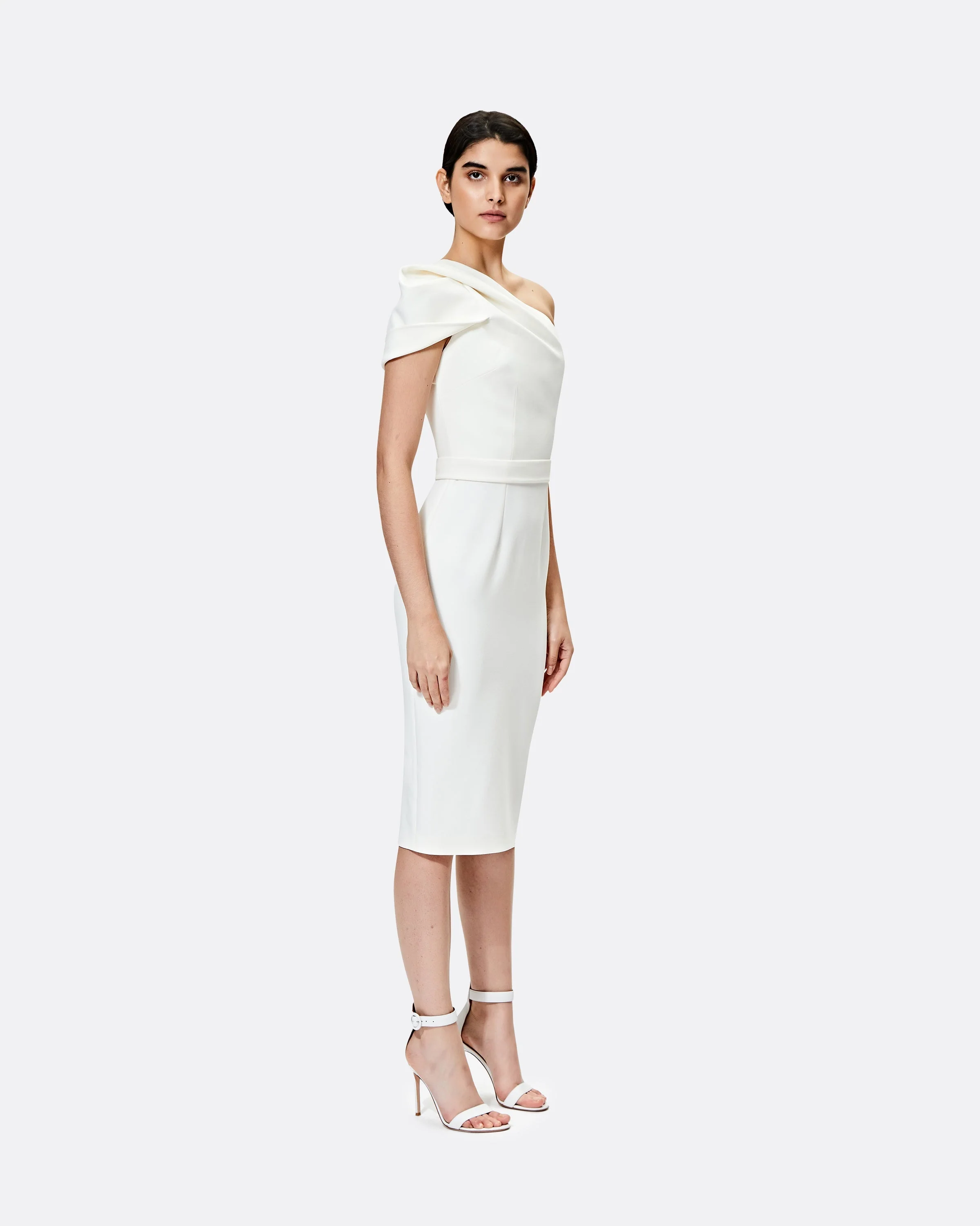 Kora Ivory Midi Dress - Image 3