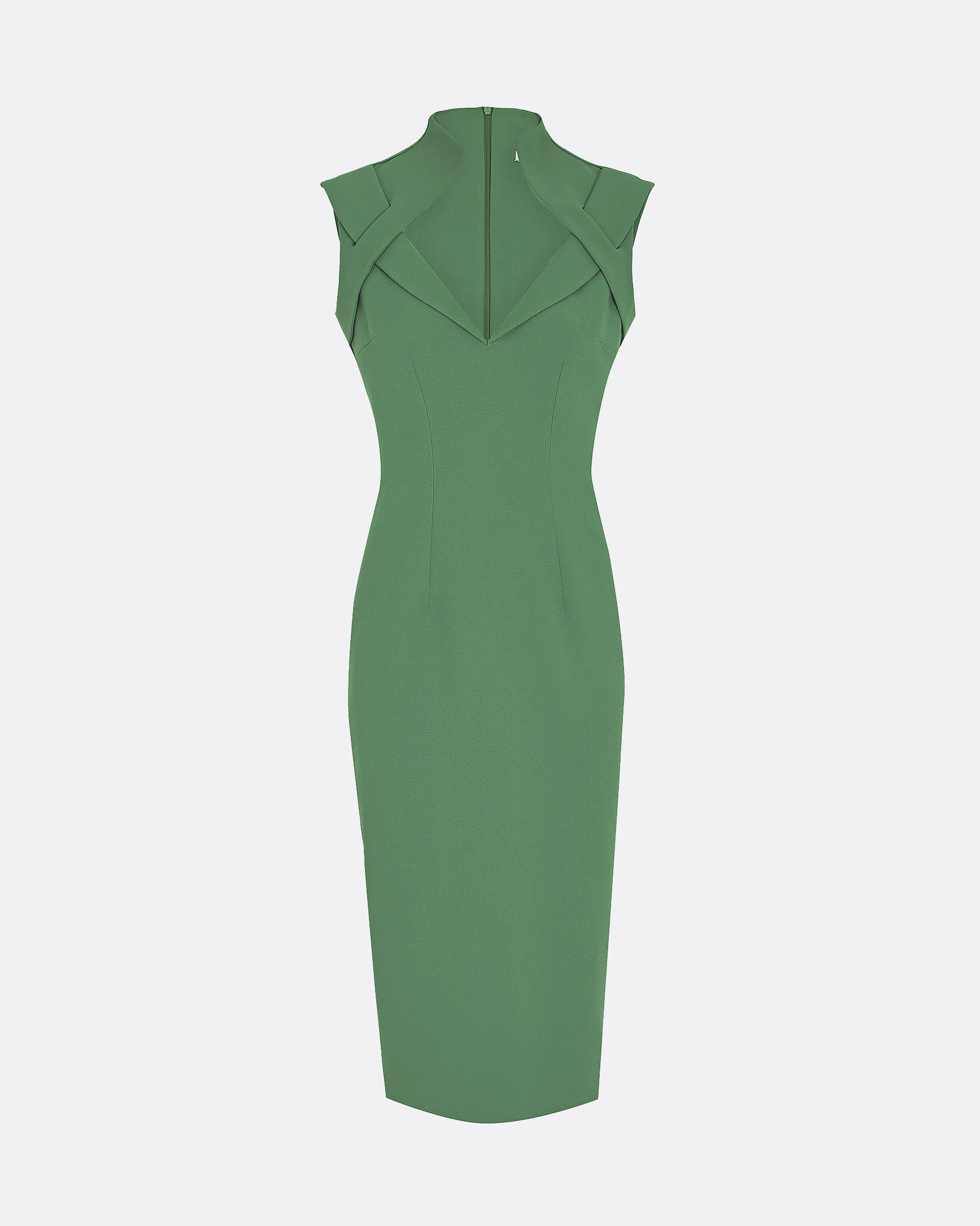 Loide Fern Green Midi Dress - Image 5