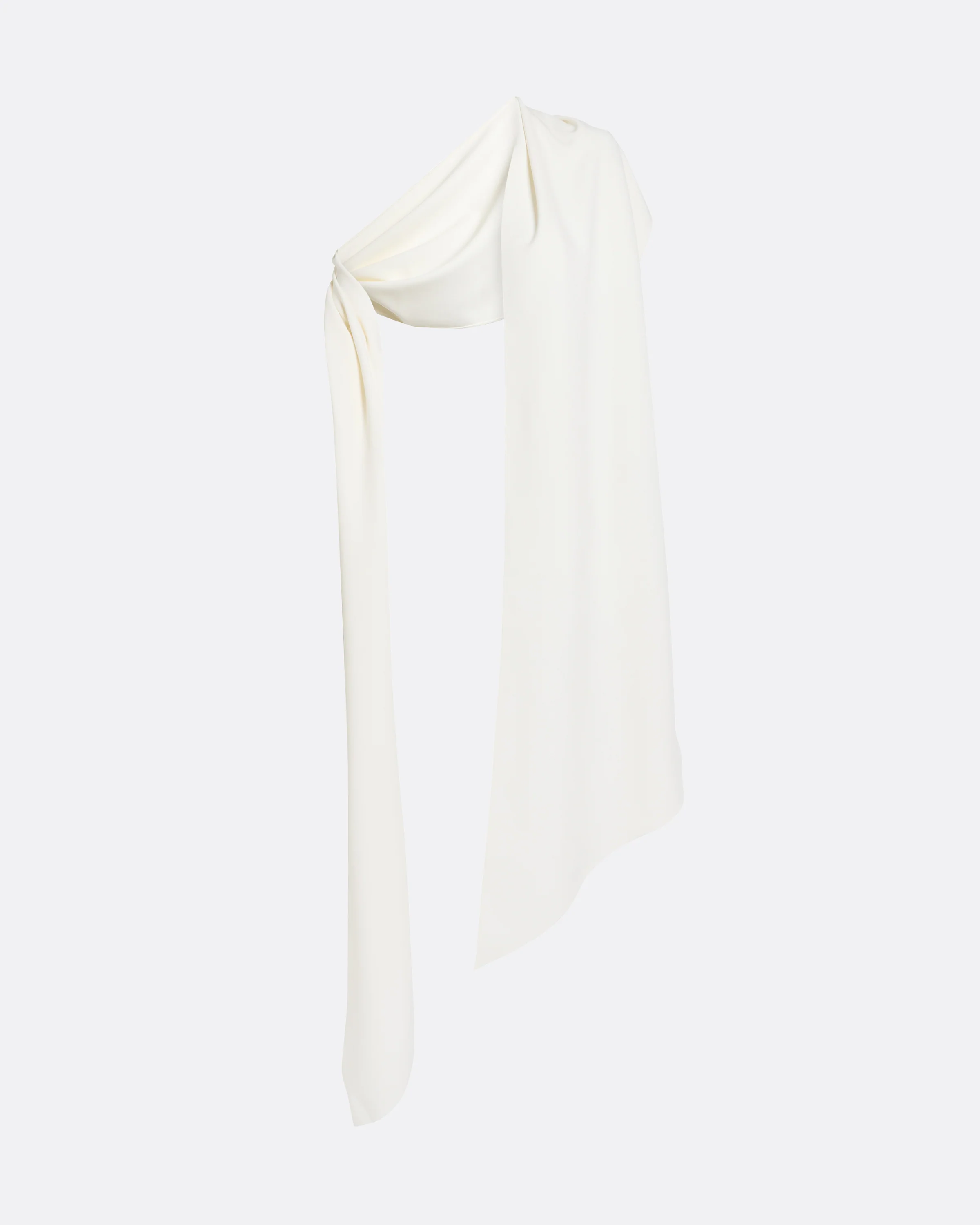 Long Shawl Scarf in Ivory - Image 5