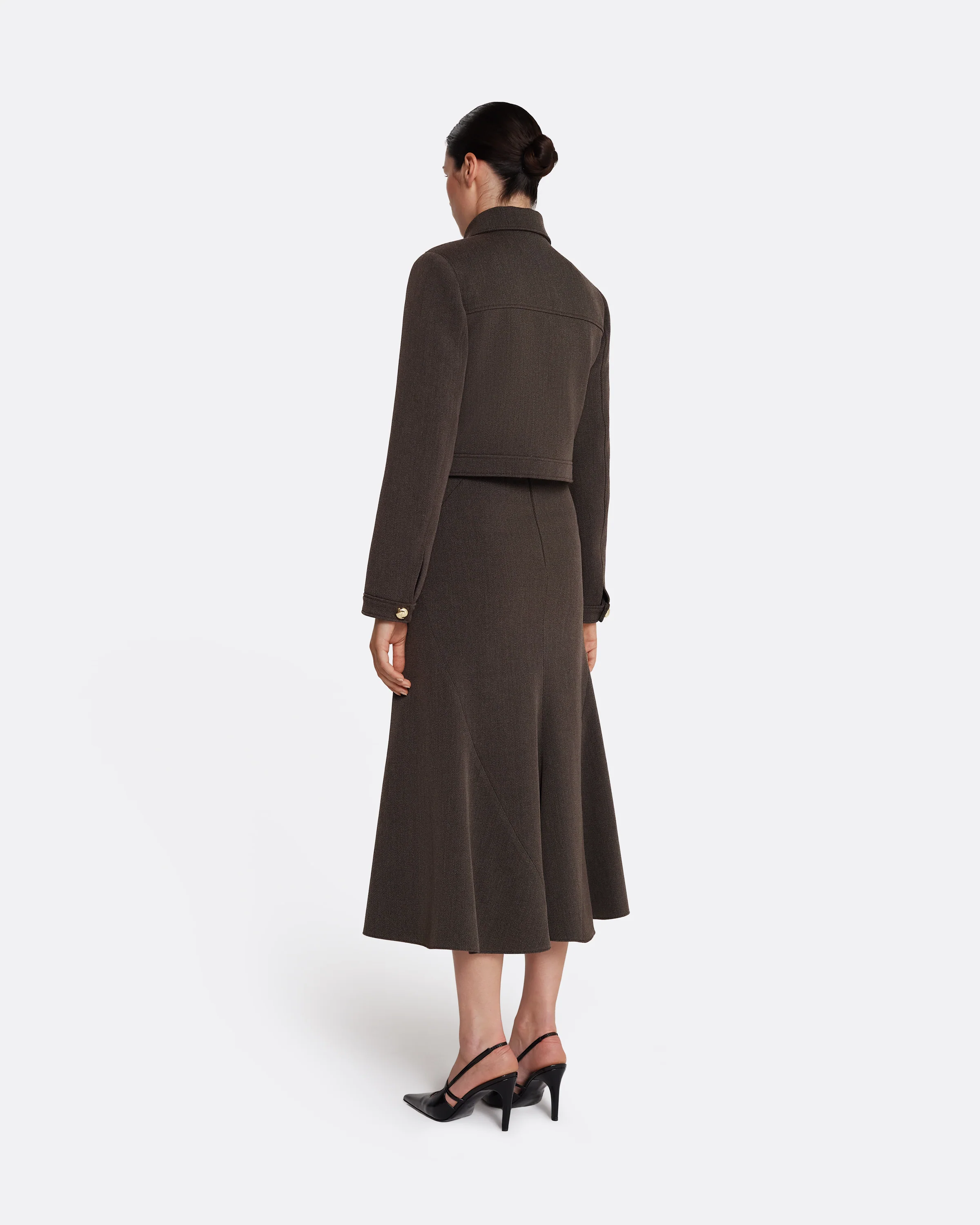 Marialuisa Skirt in Soft Brown - Image 6