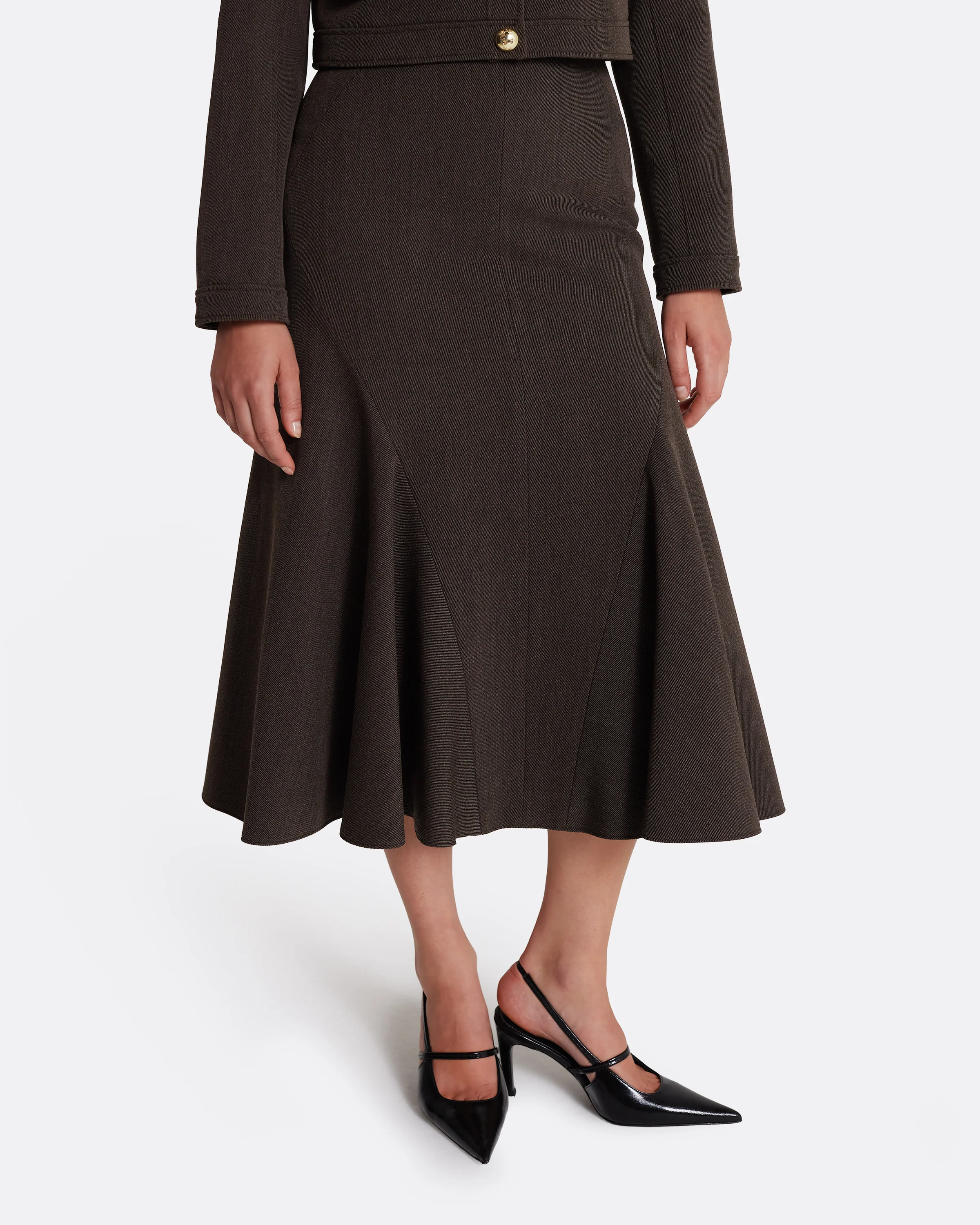 Marialuisa Skirt in Soft Brown - Image 7