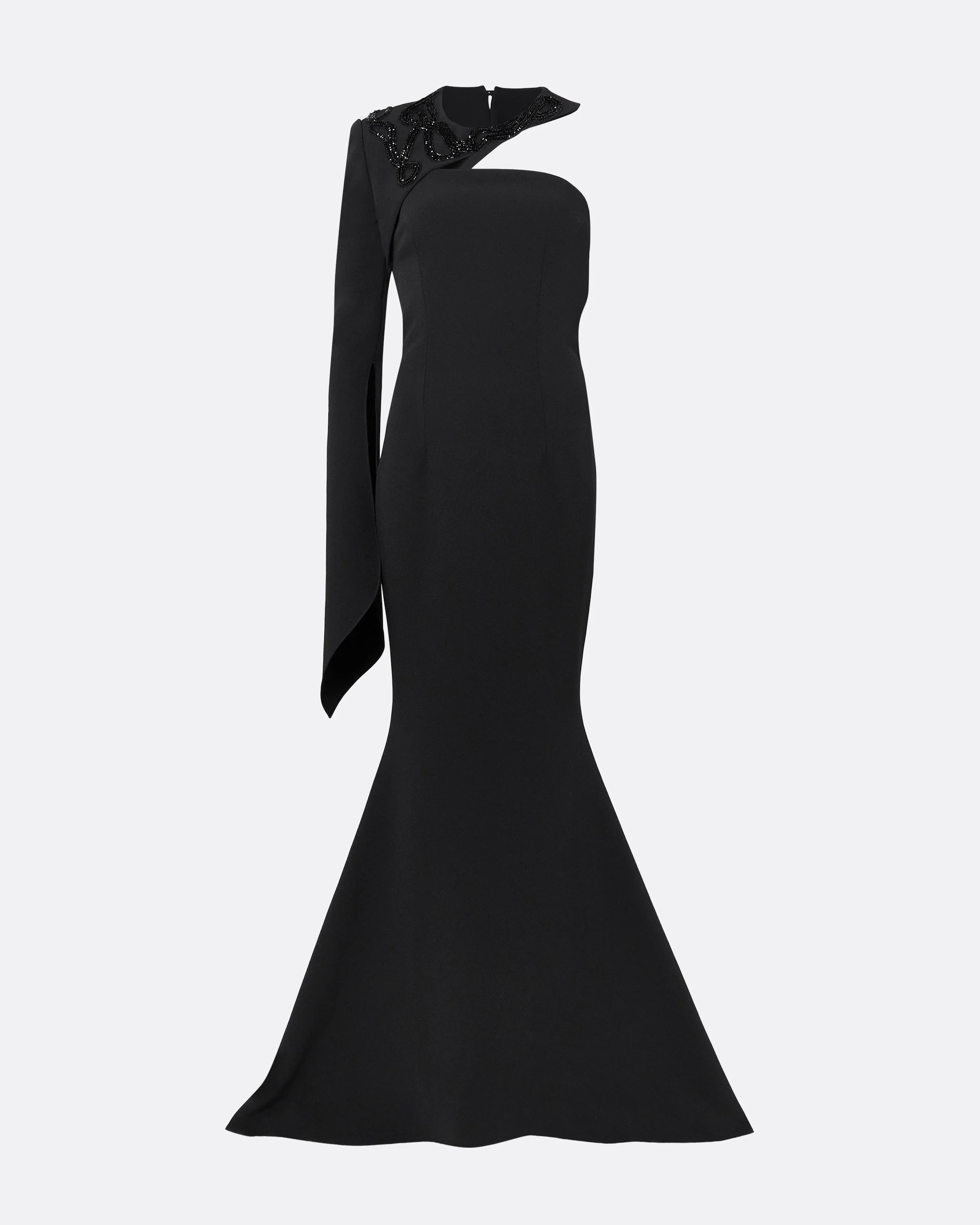 Raha Black Long Dress - Image 5