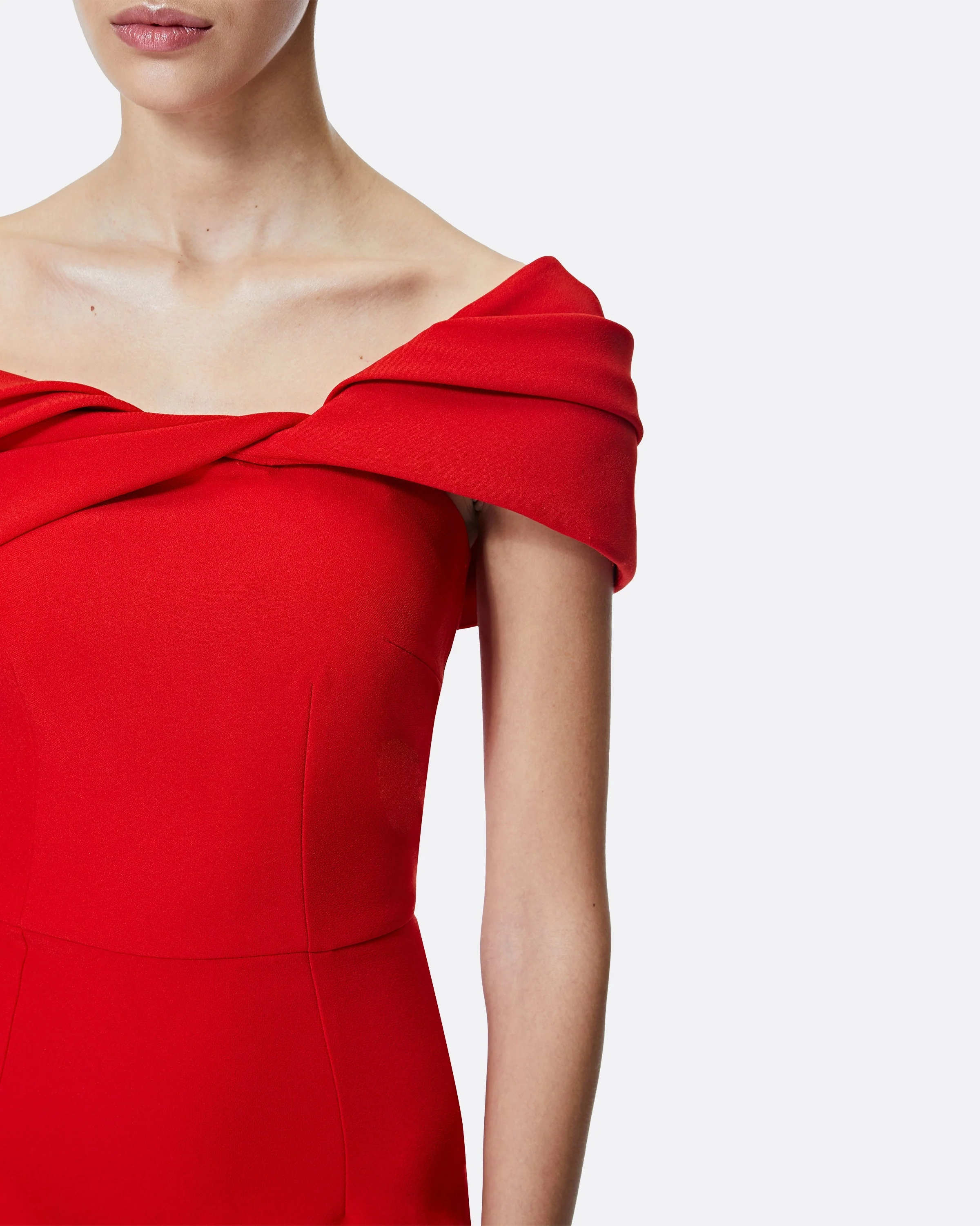 Rossa Dazzling Red Long Dress - Image 3