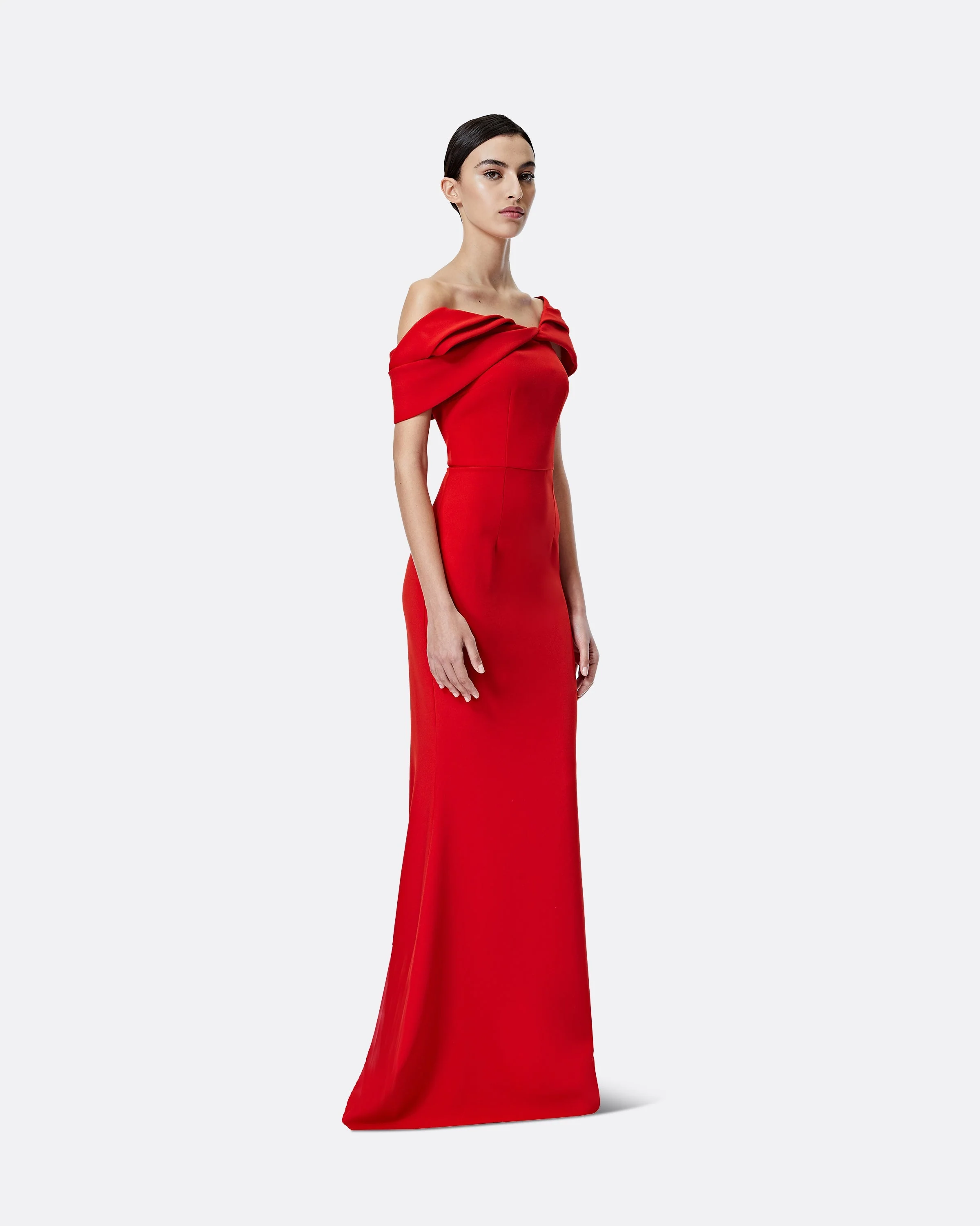 Rossa Dazzling Red Long Dress - Image 5