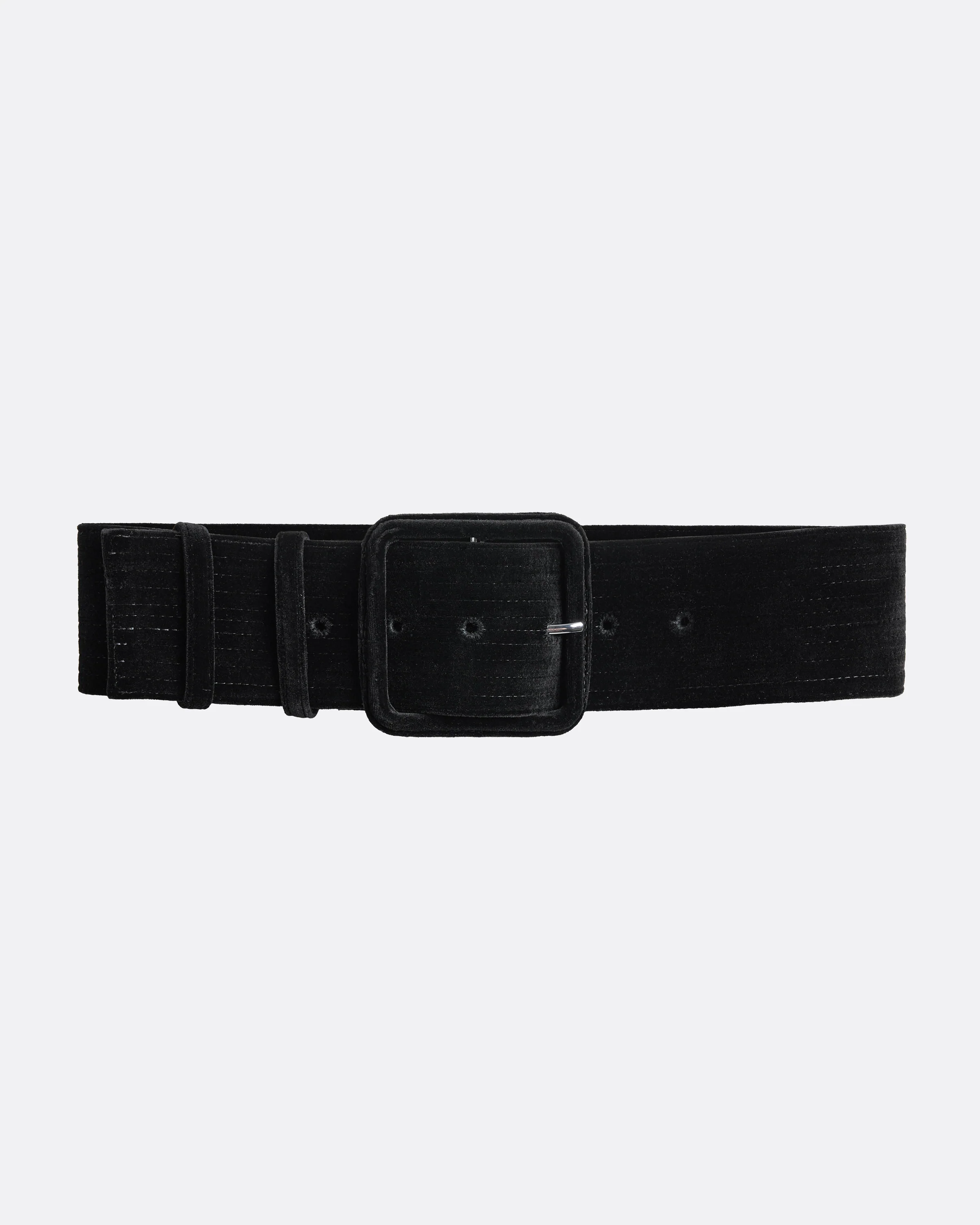 Waltonz Belt In Black Velvet - Image 4